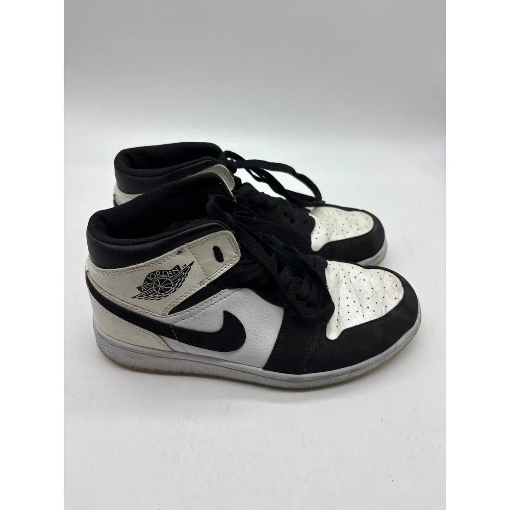Nike Air Jordan 1 Mid Panda White‎ Black Gum DH6933-100 Mens Size 7 Sneakers